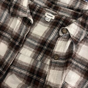 Garage Brown and Cream Checkered Shirt
